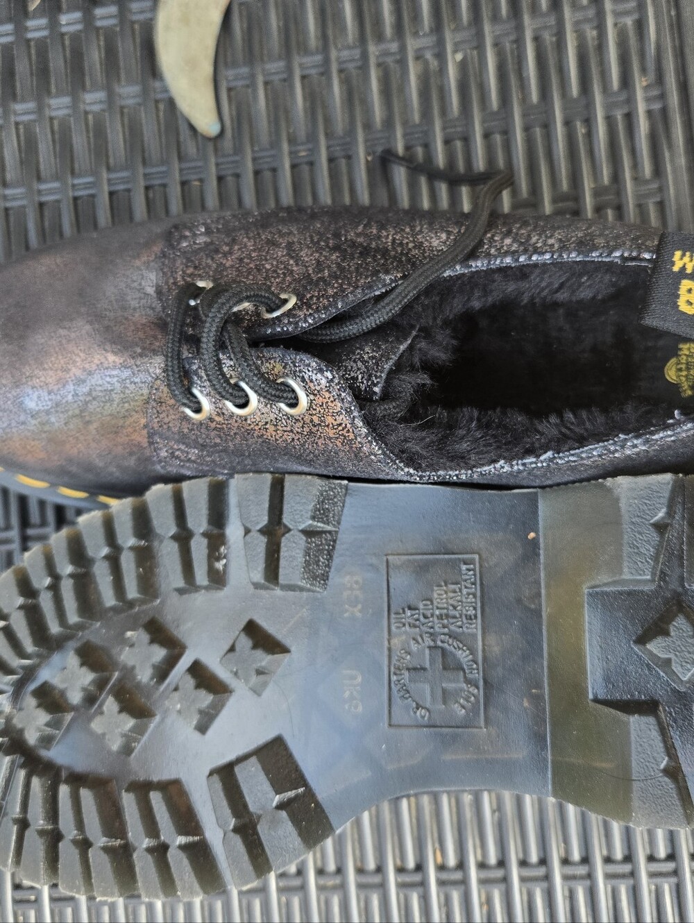 NEW! Dr Martens Platform 1461 3 Eye Metallic Oxfords Womens Size 8 - Picture 14 of 16
